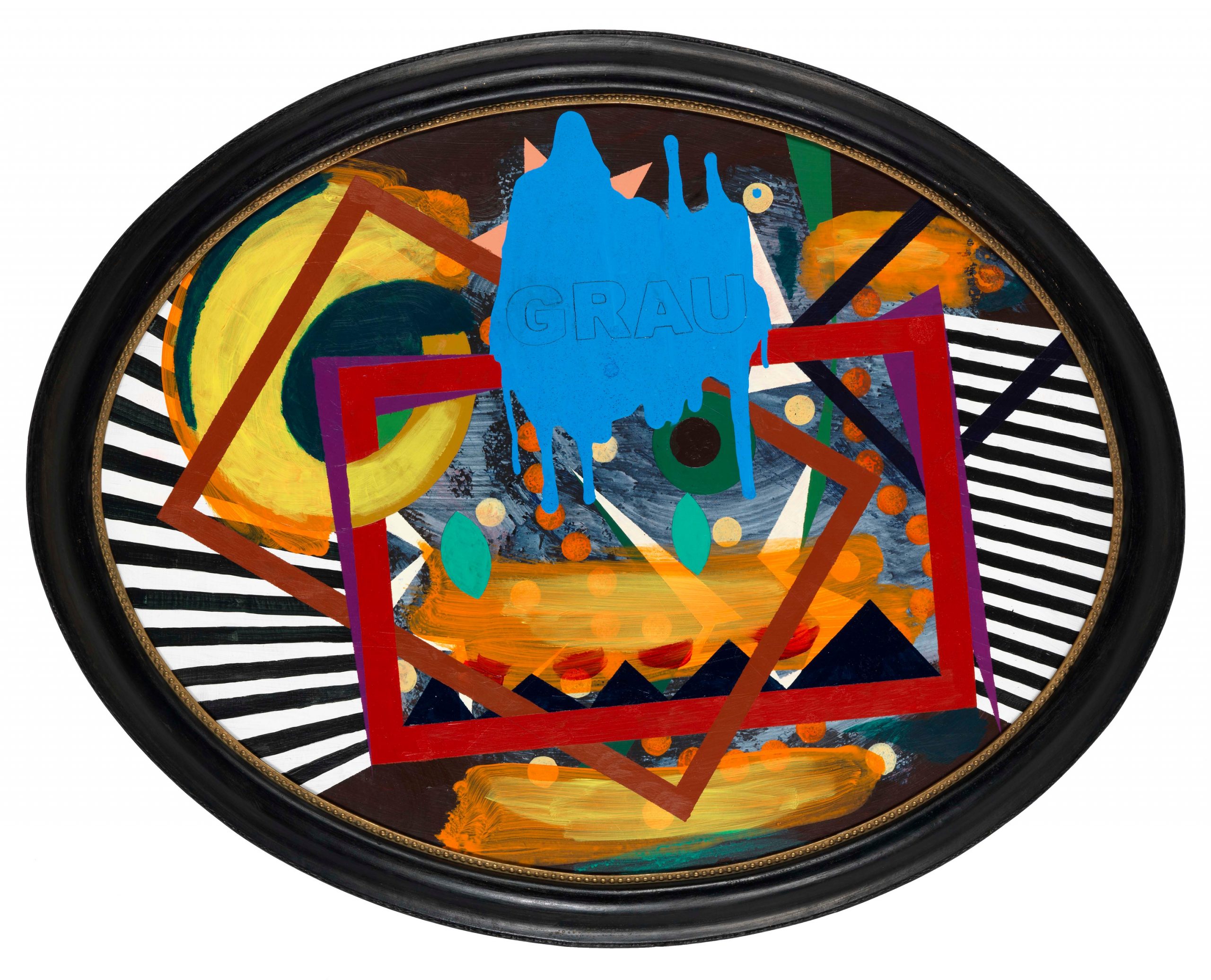 Grau, 2010, Acryl auf Hartfaserplatte, 67,5 x 84,5 cm
